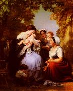 Fritz Zuber-Buhler Maternity oil painting artist